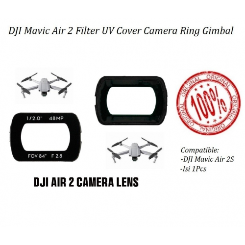 Dji Mavic Air 2 Kaca Filter UV Cover Camera Ring Gimbal Original